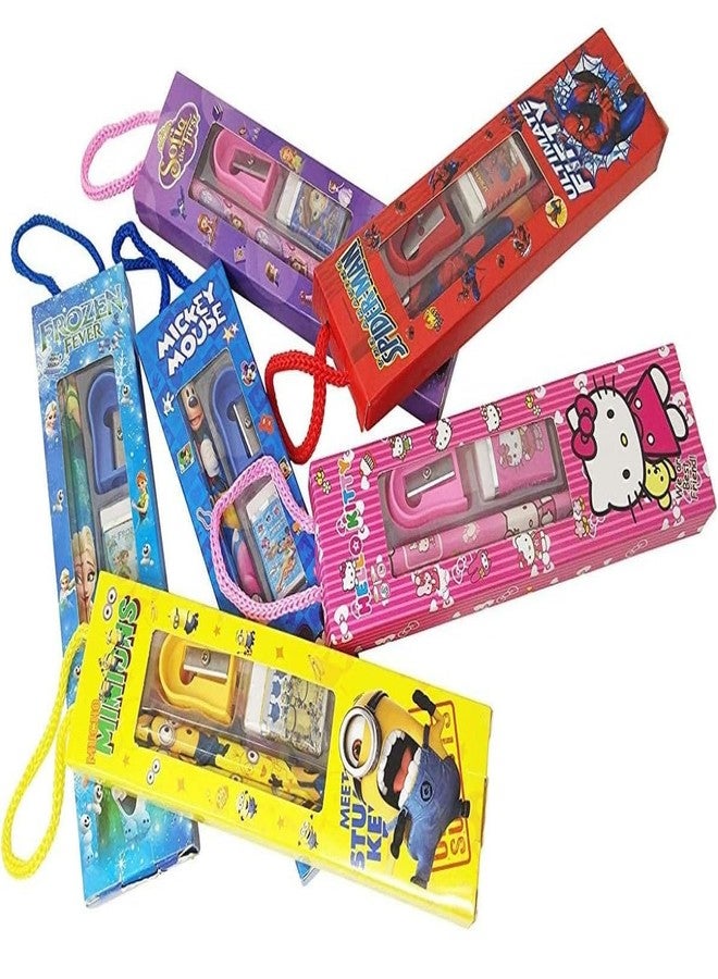 VRB Dec مجموعة هدايا تذكارية من 6 قطع من VRB، هدية مثالية لأعياد ميلاد الأطفال من عمر 6 إلى 12 عامًا. (مجموعة أدوات مكتبية من 6 قطع)، متعددة الألوان - Image 4